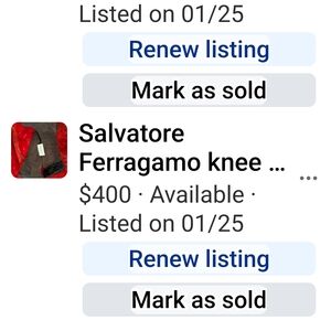 Salvatore Ferragamo Brown Leather Knee Boots